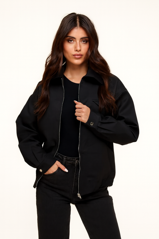 Black Bomber Jacket