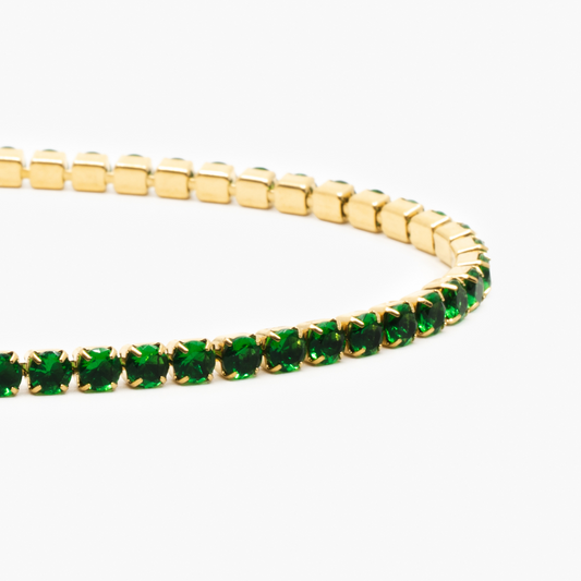 Tennis Green Bracelet