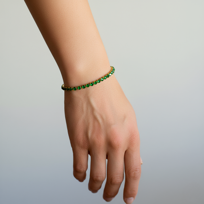 Tennis Green Bracelet